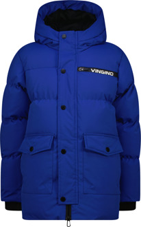 Vingino winter winterjas jongens - blauw - Tanso - lang - Maat 140