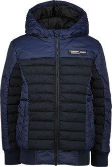 Vingino winter winterjas jongens - donker blauw - Taceon - capuchon - Maat 128