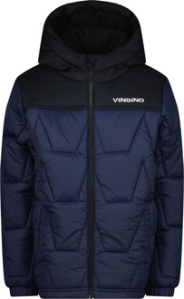 Vingino winter winterjas jongens - donker blauw - Tjay - comfort - Maat 140