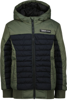 Vingino winter winterjas jongens - groen - Taceon - capuchon - Maat 140