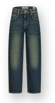 Vingino zomer jeans broek jongens - blauw - Keaton - baggy fit - Maat 140