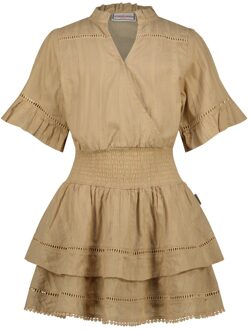 Vingino zomer jurk meisjes - taupe - Pevy - Maat 164