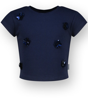 Vingino zomer t-shirt meisjes - blauw - Jessie - Maat 140