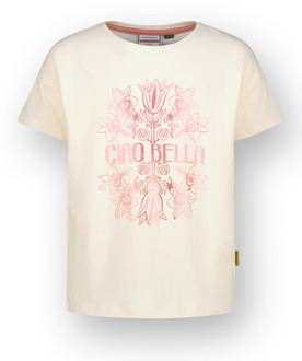 Vingino zomer t-shirt meisjes - wit - Harlyn - Maat 140