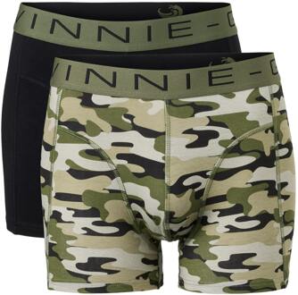 Vinnie-G Boxershorts 2-pack Black / Army Green Combo-S Black/Army Green Combo - S