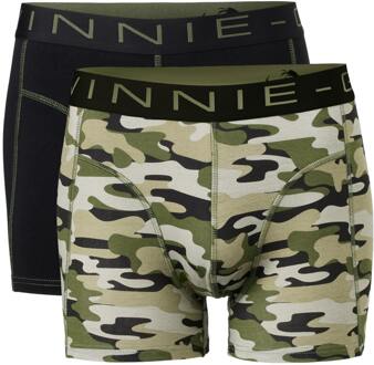 Vinnie-G Boxershorts 2-pack Black / Army Green Print-M Black/Army Green Print - M