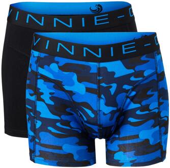Vinnie-G Boxershorts 2-pack Black/Blue Army-XL - XL