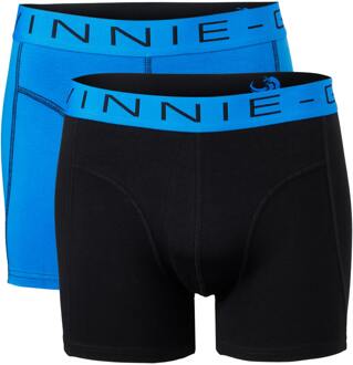 Vinnie-G Boxershorts 2-pack Black/Blue Combo-L Blauw,Zwart - L