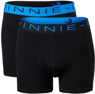 Vinnie-G Boxershorts 2-pack Black/Blue-L Zwart - L