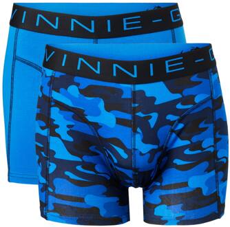 Vinnie-G Boxershorts 2-pack Blue Army Combo-L Blauw,Zwart - L