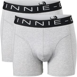 Vinnie-G Boxershorts 2-pack Grey Melange Black-XXL - XXL