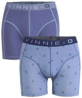 Vinnie-G boxershorts Ski Blue - Print 2-pack