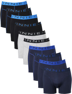 Vinnie-G Boxershorts Voordeelpakket 10-pack Black / Blue / Grey-L Blauw,Grijs,Zwart - L