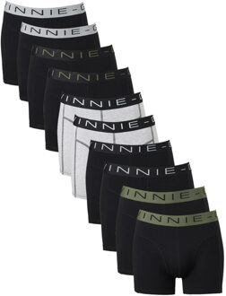 Vinnie-G Boxershorts Voordeelpakket 10-pack Black / Forest Green / Grey-L Grijs,Groen,Zwart - L