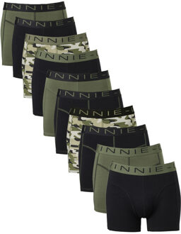 Vinnie-G Boxershorts Voordeelpakket 10-pack Black / Forest Green-M Black/Forest Green - M