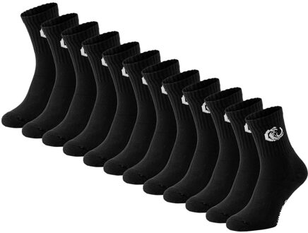 Vinnie-G Sportsokken 12-pack Zwart-35/38 - 35/38