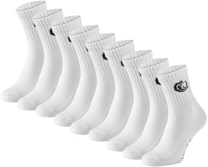 Vinnie-G Sportsokken 9-pack Wit-39/42 - 39/42