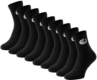 Vinnie-G Sportsokken 9-pack Zwart-39/42 - 39/42