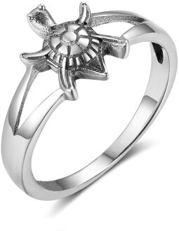 Vintage 3D Kleine Schildpad Vrouwen Ring Leuke Bohemian Trouwringen Voor Vrouwen Anniversary Sieraden Valentijnsdag 9