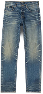 Vintage 3D Slim Straight Jeans Purple Brand , Blue , Heren - W31,W36,W30,W33