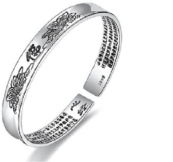 vintage 925 sterling zilver Mannen en vrouwen manchet armband bangles viking indian sieraden Eenvoudige pulseira 4