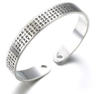 vintage 925 sterling zilver Mannen en vrouwen manchet armband bangles viking indian sieraden Eenvoudige pulseira 8