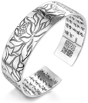 vintage 925 sterling zilver Mannen en vrouwen manchet armband bangles viking indian sieraden Eenvoudige pulseira
