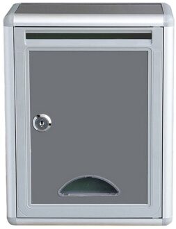 Vintage Aluminium Afsluitbare Veilig Mail Brief Post Brievenbus Post Box Voor