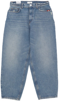 Vintage Baggy Denim Jeans Amish , Blue , Dames - W26,W27,W29,W25,W28