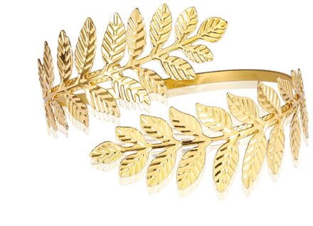 Vintage Bladgoud Armband Metalen Open Arm Bangle Voor Vrouwen Persoonlijkheid Manchet Armband Bohemian Sieraden
