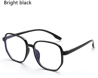 Vintage Blauw Licht Blokkeren Bril Unisex Stralingsbescherming Anti Glar Vision Care Kantoor Computer Gaming Brillen Bril helder zwart