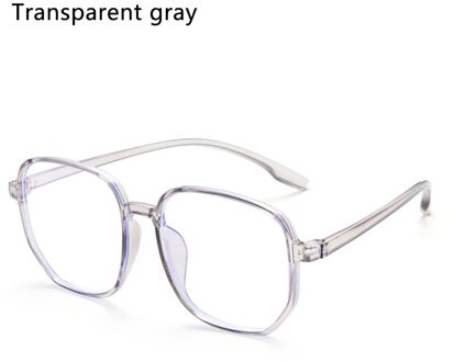 Vintage Blauw Licht Blokkeren Bril Unisex Stralingsbescherming Anti Glar Vision Care Kantoor Computer Gaming Brillen Bril transparant grijs