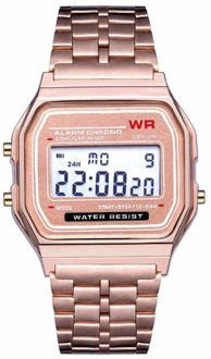 Vintage Business All Metal Neutral Kids Watches Current Students Steel Belt Fashion Men and Women Children Watch