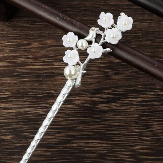 Vintage Chinese Stijl Haar Stick Metalen Strass Eetstokjes Vrouwen Kwastje Parel Bloem Haarspeld Haar Clip Pin Sieraden Accessoires F
