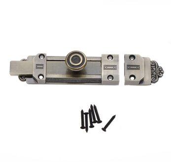 Vintage Deur Zinklegering Sliding Lock Klink Barrel Bolt Brons Voor Meubels zwart en wit
