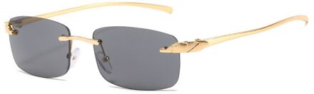 Vintage Driver Bril Unieke Cheetah Randloze Rechthoek Zonnebril Vrouwen Snoep Kleuren Clear Lens Brillen UV400