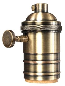 Vintage Edison Lamp Socket E27 Schroef 250V Lamp Basis Aluminium Lamphouder Industriële Retro Hanger Fitting Lamphouder Armatuur groen bronzen