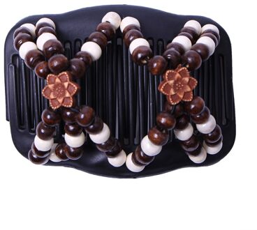 Vintage Elastische Haarspeld Stretch Haar Kam Sales Kralen Haar Magic Kam Clip Kralen Pin Dames Haaraccessoires 1