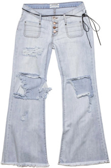Vintage Flare Denim Jeans One Teaspoon , Blue , Dames - W28