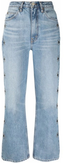 Vintage Flared Jeans met edelsteen details Re/Done , Blue , Dames - W27,W25,W26,W24