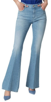 Vintage Flared Jeans voor vrouwen Kocca , Blue , Dames - W32,W29,W27