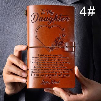 Vintage Gegraveerde Tijdschriften Retro Pu Lederen Notebook Dagboek Notepad Note Book Briefpapier Reiziger Journals roos rood