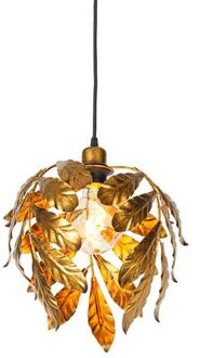 Vintage hanglamp antiek goud 30 cm - Linden