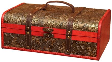 Vintage Houten Rode Wijn Doos Verpakking Geschenkdozen Dubbele Fles Carrier Storage Case Verjaardagsfeestje Kerstcadeau 06