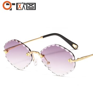 Vintage Kleine Ovale Zonnebril Vrouwen Luxe Shades Metalen Kleur Mode Zonnebril Vrouwelijke Gafas De Sol Mujer 4