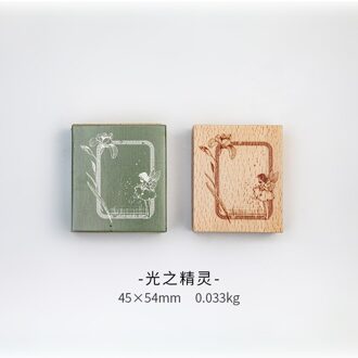 Vintage Krans Frame Bloem Elfen Label Stempel Diy Houten Stempels Voor Scrapbooking Briefpapier Scrapbooking Standaard Stempel 1