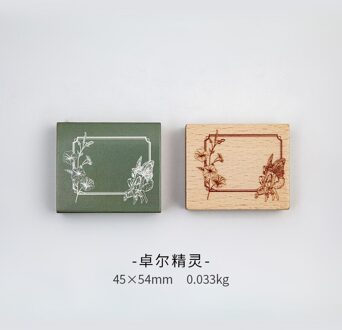 Vintage Krans Frame Bloem Elfen Label Stempel Diy Houten Stempels Voor Scrapbooking Briefpapier Scrapbooking Standaard Stempel 6