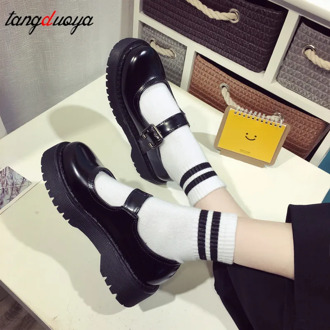 vintage lolita shoes platform cute harajuku shoes mary jane shoes women platform shoes harajuku low heel women School Students