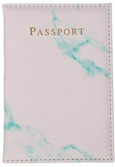 Vintage Marmeren Paspoorthouder Id Cover Vrouwen Mannen Draagbare Bankkaart Paspoort Business Pu Leather Wallet Case 20x14cm 3