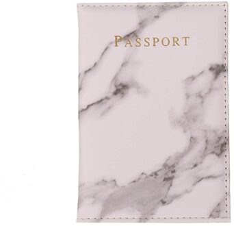 Vintage Marmeren Paspoorthouder Id Cover Vrouwen Mannen Draagbare Bankkaart Paspoort Business Pu Leather Wallet Case 20x14cm 5